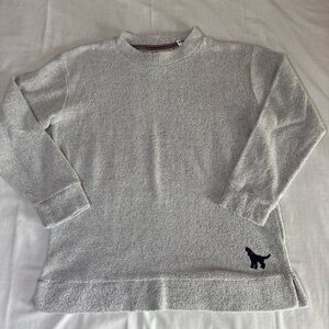 Southern Fried Cotton White Blue Crewneck Sweatshirt Size M Preppy Casual